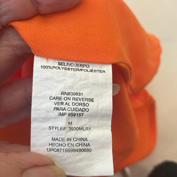 XOXO Orange Summer Top - Picture 6 of 7